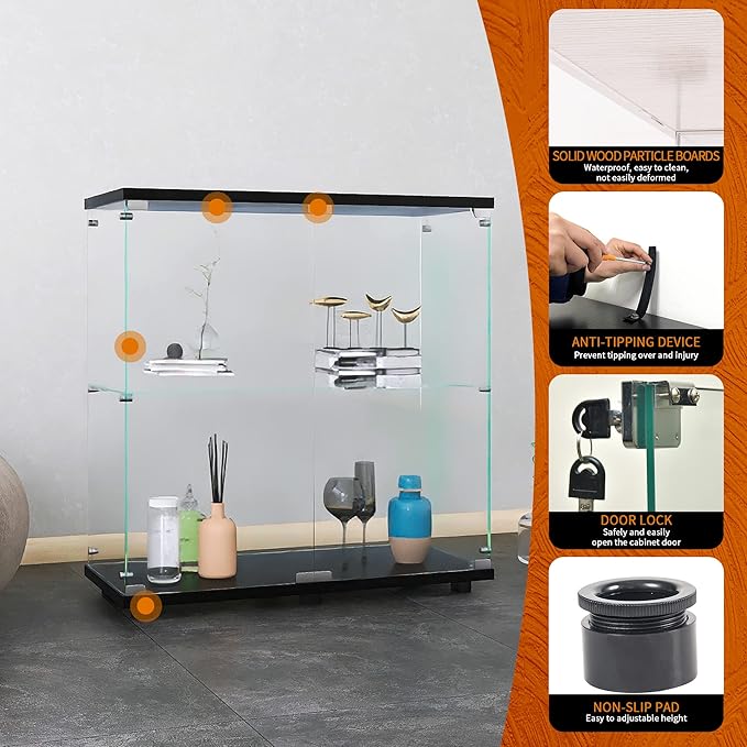 Beauty4U Glass Display Cabinet - Image 6
