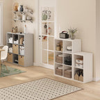 Furinno Cubicle Book Shelf, 6-Cube Bookshelf, Extra Thick Frame Horizontally & - Image 6