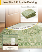 RELEANY Area Rugs 2'x8' Runner Rug Non Slip Washable - Image 5