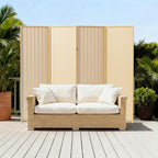 4 Panel Room Divider and Extra Wide Folding Privacy Screen, Bamboo Room Divider - Image 9