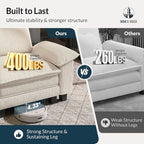HERA'S HOUSE 158" Modular Sectional Sofa, Oversized L Shaped Couches - Image 8