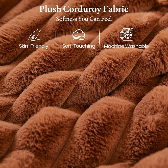 Belffin Corduroy Fabric Ottoman - Image 7