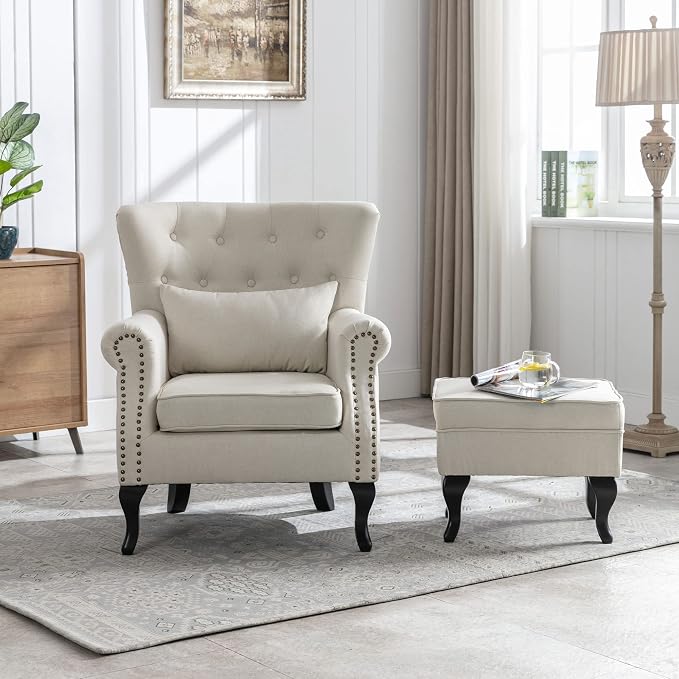 Set of 2 Mid-Century Modern Accent Chair - Image 2
