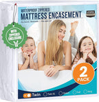 Utopia Bedding Mattress Protector Zippered Twin Size, 100% Waterproof Bed Bug by UTOPIABEDDING