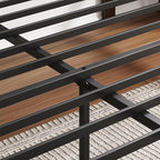 BOSRII 14in High Solid Bamboo Wood Platform Twin XL Bed Frame - Image 7