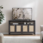 SICOTAS Rattan TV Stand for Television up to 120 Inch - Image 3