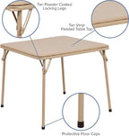 Flash Furniture Mindy Kids Tan Folding Table - Image 3