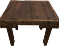 Reclaimed Pallet Wood End Table by Unknown