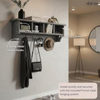 Alaterre Furniture Pomona Entryway Coat Rack – Rustic Farmhouse 48-Inch - Image 5
