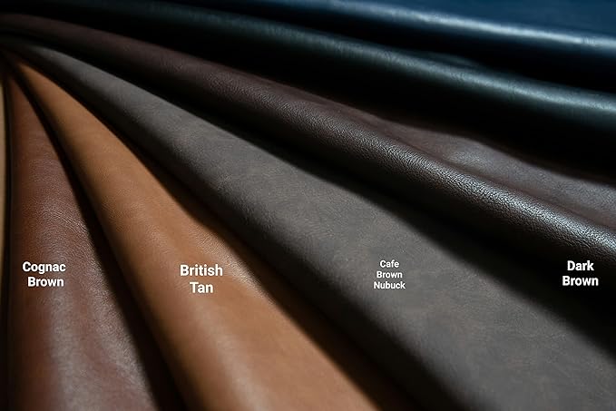 Black Lambtouch Soft Faux Leather Fabric Sheet PU Sold by The Yard Synthetic - Image 8