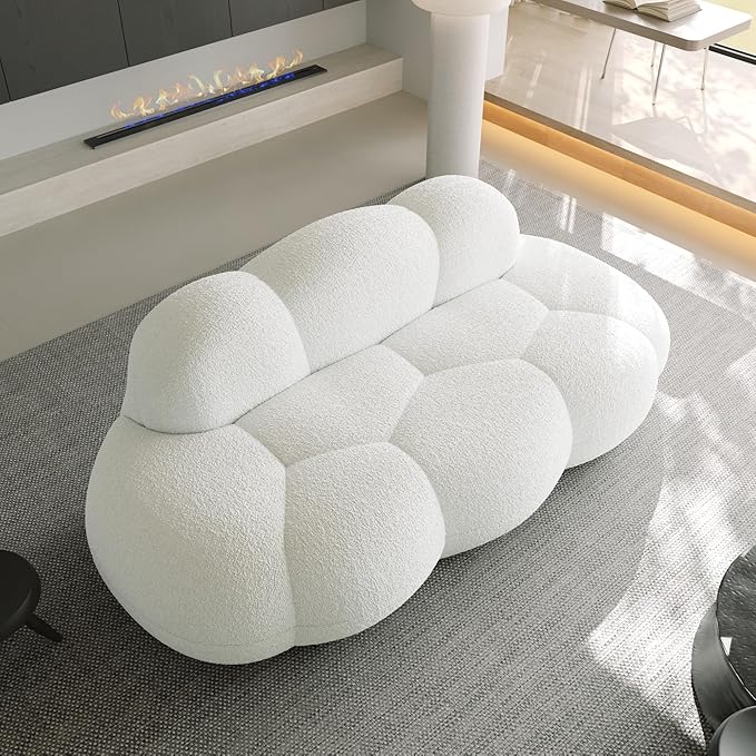 JACH Cloud Shaped Couches for Living Room, Modern Comfy Upholstered Sofa - Image 5
