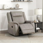 Lexicon Manual Recliner Chair, Polished Microfiber Reclining Sofa Chair by Lexicon