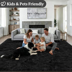 Fluffy Area Rugs 9x12 Living Room Bedroom: Ultra Soft Shag Rug Upgrade Non-Slip - Image 4
