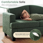 YOUDENOVA 2 Piece Set Comfy Sofa Couch, 3-Seater Sofa * 2 - Image 4