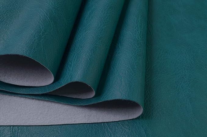 Wento Thick 2 Yard Faux Leather Fabric Soft Skin Grain PU Leather Fabric by Wento