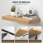 Dreamland 24" Floating Shelves for Wall, Wall-Mounted Shelves for Bedroom - Image 6