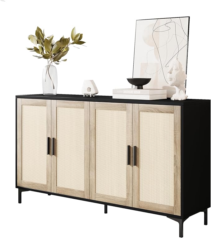 JASIWAY Buffet Cabinet with Storage, Modern Coffee Bar Cabinet Console Table by JASIWAY