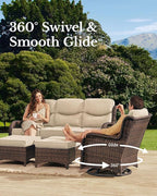 HILLGA Luxury High Back Patio Furniture Set - Image 3