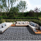 SAND MINE Waterproof Outdoor Rug 10x20 ft, Plastic Reversible Rug, Modern Area - Image 8