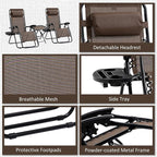 Outsunny Zero Gravity Chair Set - Image 6