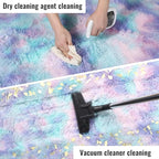 PAGISOFE 8x10 Area Rug, Cute Kawaii Purple Rainbow Rug - Image 6