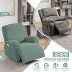 TAOCOCO Oversized Recliner Chair Covers, 1 Seater Streach Recliner Covers Soft - Image 5