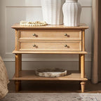 HULALA HOME Farmhouse Nightstand by HULALAHOME
