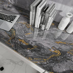 Grey Gold Marble Contact Paper for Countertops 15.7" X 78"Glossy Peel and Stick - Image 5