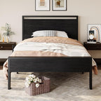 SHA CERLIN 14 Inch Twin Size Metal Platform Bed Frame - Image 3
