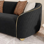 1-Piece Luxury Velvet Sofa Set for Living Room, Elegant Design Couch Set - Image 6