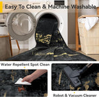 RELEANY Washable Area Rugs 3x12 Non-Slip Modern Abstract Soft - Image 5