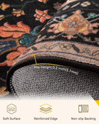 RELEANY Area Rugs 3'x10' Runner Rug Non Slip Washable - Image 3