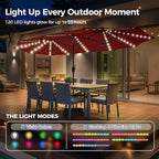 SUPERJARE 13ft Outdoor Patio Umbrella - Image 2