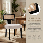 VESCASA Linen Upholstered Dining Chairs - Image 5