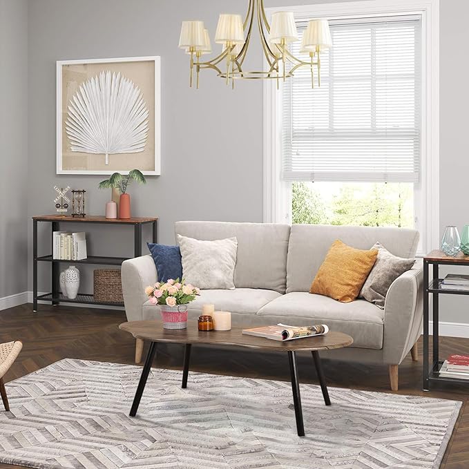Small Coffee Table Irregular Wood Grain Desktop Coffee Tables Simple Modern - Image 7