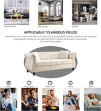 2 Piece Chesterfield Velvet Combination Sofa - Image 3