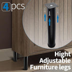 12 Inch Metal Furniture Legs Stainless Steel Adjustable Legs Black Metal Legs - Image 5