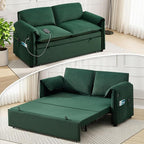 63" Convertible Sleeper Loveseat Sofa Bed, Pull Out Couch Bed by UMBFUN