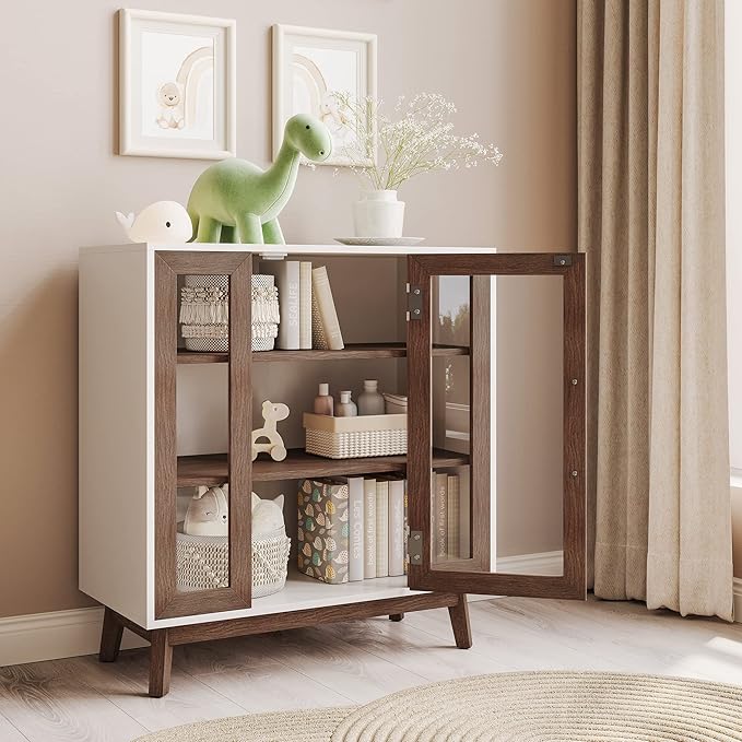 BELLEZE Set of 2 Sideboard 31 Inch Buffet Cabinet - Image 6