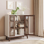 BELLEZE Modern Curio Cabinet, 3-Tiers Console Table, 31 Inch - Image 3