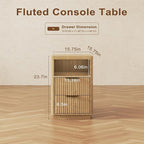 4-Piece Fluted Living Room Set Includes 31.5" Fluted Lift Top Coffee Table - Image 5