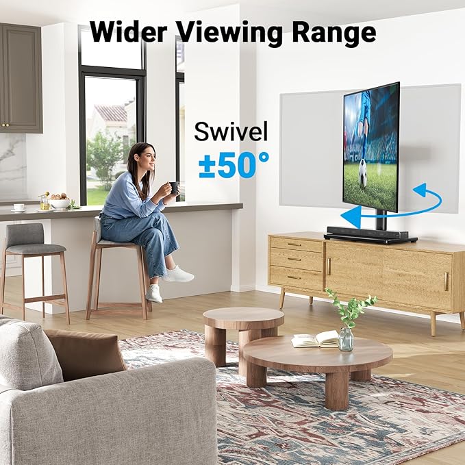 PERLESMITH Universal Swivel TV Stand - Image 3