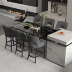 VKNOW Bar Stools Set of 6, Modern Counter Stools by VKNOW