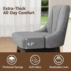 YaFiti Swivel Bar Stools Set of 3, 26 Inch Counter Height Bar Stools - Image 5