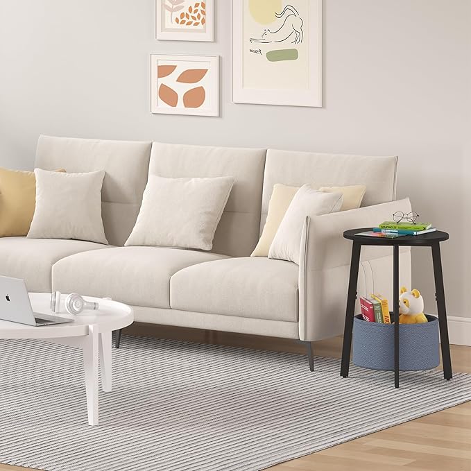 sthmec Small Round Side End Table - Image 5
