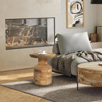 SIMPLIHOME Haynes 16-inch Wide Solid Mango End Table in Natural, Handcrafted - Image 2