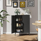 Bevivog Metal Locker Storage Cabinet, Home Office Metal Storage Cabinet Small - Image 7