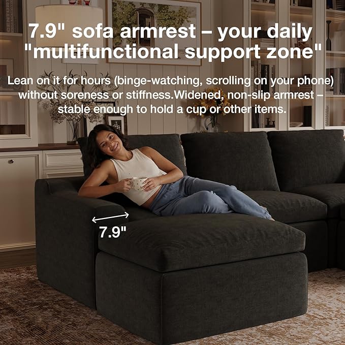Novilla Modular Cloud Couch, Modern Sectional Sofa - Image 16