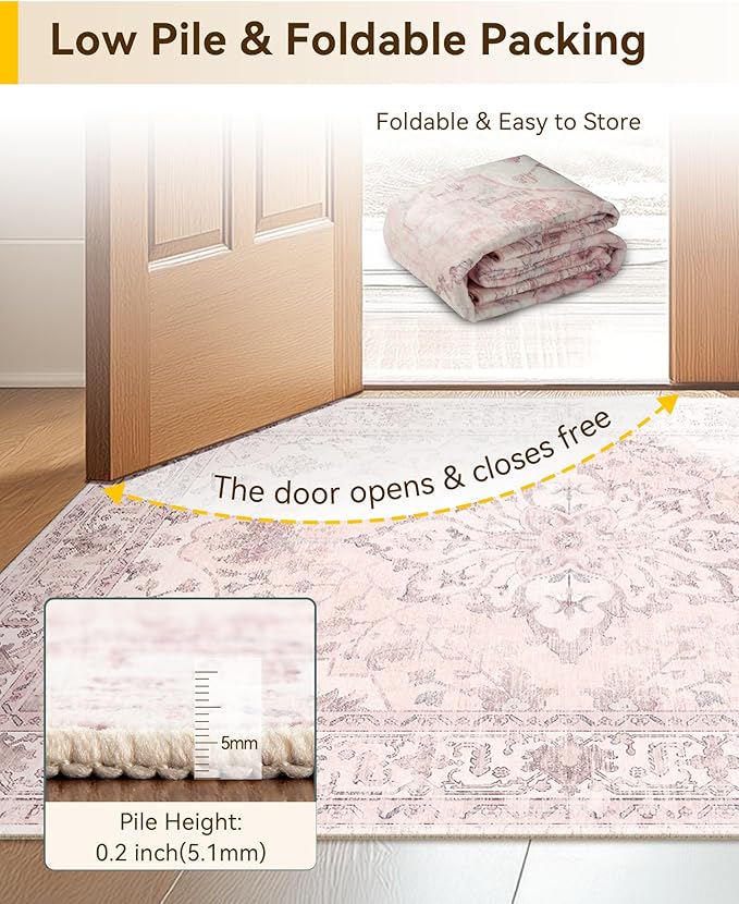 RELEANY Area Rugs 2'x3' Kitchen Rugs Entry Rug Small Rugs - Image 5