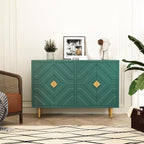 HLR 48" Accent Cabinet with 4 Doors and Shelves, Modern Sideboard Buffet - Image 3